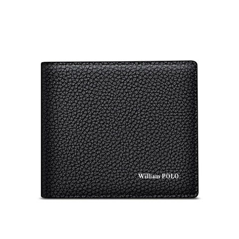 Carteira Masculina Slim William Polo Modelo Magnus Preta Frente