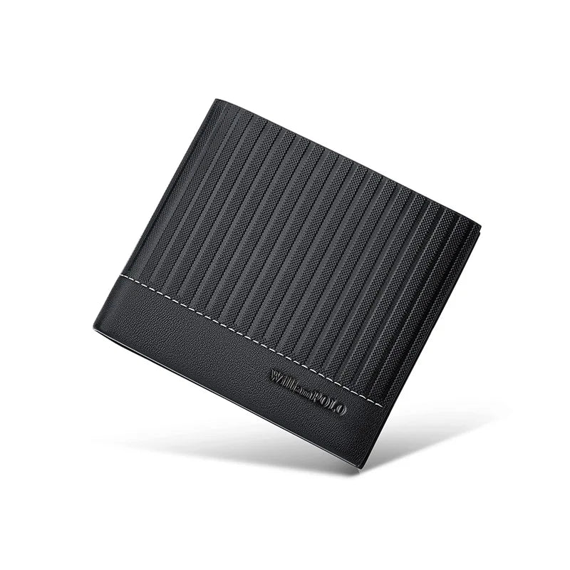 Carteira Masculina Slim William Polo Modelo Rydern Preta