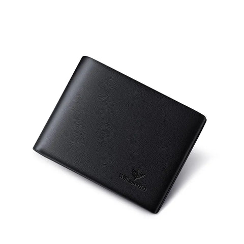 Carteira Masculina Slim William Polo Modelo Valen Preta